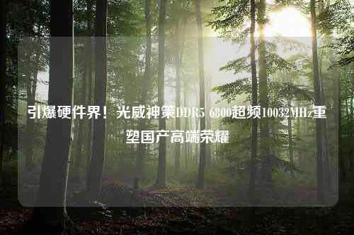 引爆硬件界！光威神策DDR5 6800超频10032MHz重塑国产高端荣耀