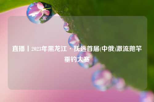 直播丨2023年黑龙江·抚远首届(中俄)激流抛竿垂钓大赛