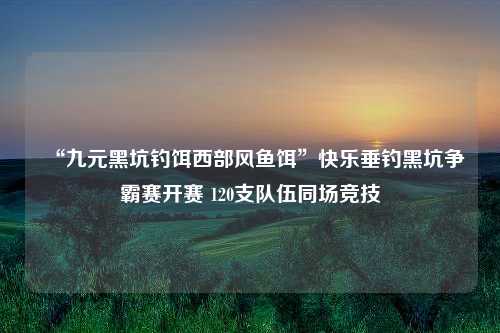 “九元黑坑钓饵西部风鱼饵”快乐垂钓黑坑争霸赛开赛 120支队伍同场竞技