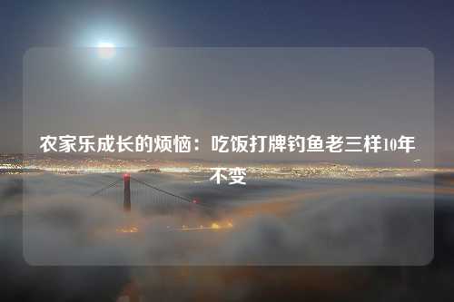 农家乐成长的烦恼：吃饭打牌钓鱼老三样10年不变