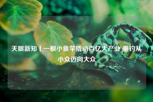 天眼新知丨一根小鱼竿撬动百亿大产业 垂钓从小众迈向大众