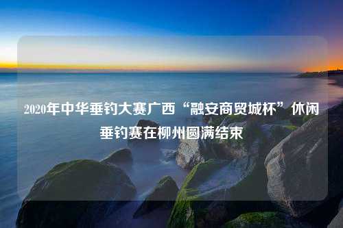 2020年中华垂钓大赛广西“融安商贸城杯”休闲垂钓赛在柳州圆满结束