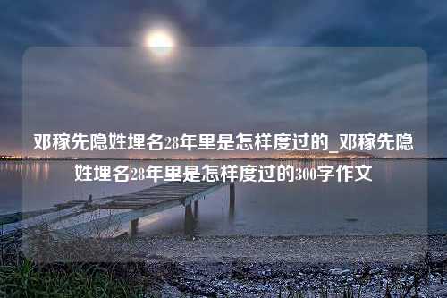 邓稼先隐姓埋名28年里是怎样度过的_邓稼先隐姓埋名28年里是怎样度过的300字作文