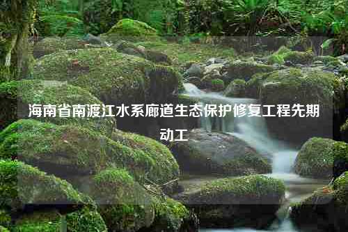 海南省南渡江水系廊道生态保护修复工程先期动工