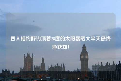 四人相约野钓顶着28度的太阳暴晒大半天最终渔获却！