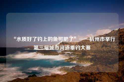 “水质好了钓上的鱼可肥了”——杭州市举行第三届城市河道垂钓大赛