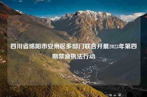 四川省绵阳市安州区多部门联合开展2023年第四期禁渔执法行动