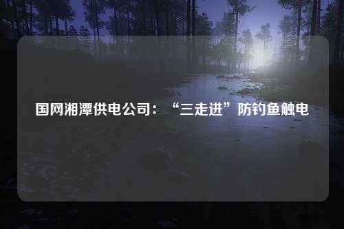 国网湘潭供电公司：“三走进”防钓鱼触电