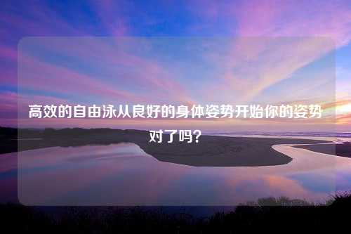 高效的自由泳从良好的身体姿势开始你的姿势对了吗？