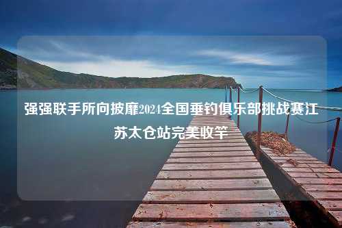 强强联手所向披靡2024全国垂钓俱乐部挑战赛江苏太仓站完美收竿