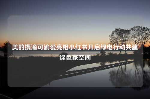 美的携渝可渝爱亮相小红书开启绿电行动共建绿色家空间