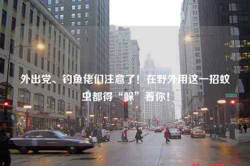 外出党、钓鱼佬们注意了！在野外用这一招蚊虫都得“躲”着你！