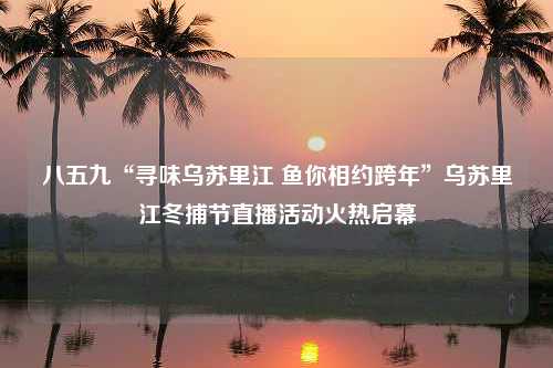 八五九“寻味乌苏里江 鱼你相约跨年”乌苏里江冬捕节直播活动火热启幕