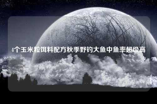 4个玉米粒饵料配方秋季野钓大鱼中鱼率超级高