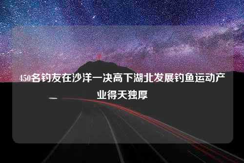 450名钓友在沙洋一决高下湖北发展钓鱼运动产业得天独厚