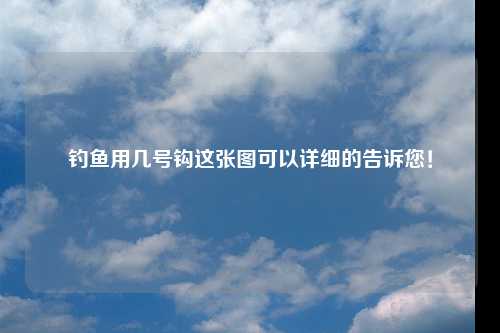 钓鱼用几号钩这张图可以详细的告诉您！