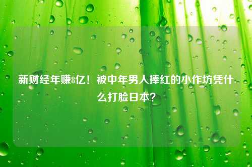 新财经年赚8亿！被中年男人捧红的小作坊凭什么打脸日本？