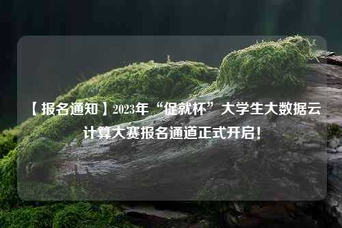 【报名通知】2023年“促就杯”大学生大数据云计算大赛报名通道正式开启！