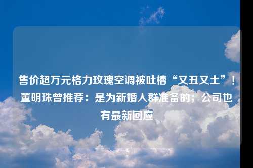 售价超万元格力玫瑰空调被吐槽“又丑又土”！董明珠曾推荐：是为新婚人群准备的；公司也有最新回应