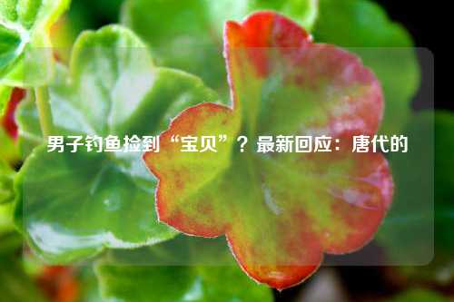 男子钓鱼捡到“宝贝”？最新回应：唐代的