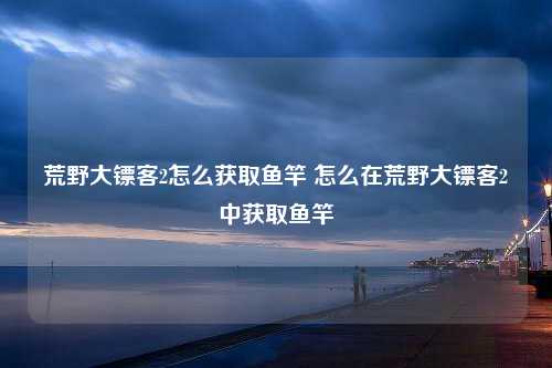 荒野大镖客2怎么获取鱼竿 怎么在荒野大镖客2中获取鱼竿