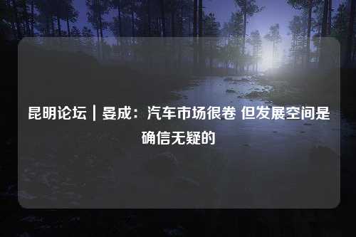 昆明论坛｜晏成：汽车市场很卷 但发展空间是确信无疑的