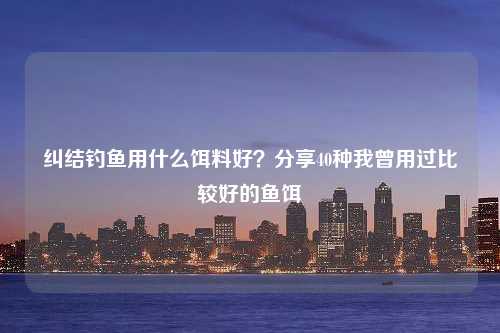 纠结钓鱼用什么饵料好？分享40种我曾用过比较好的鱼饵