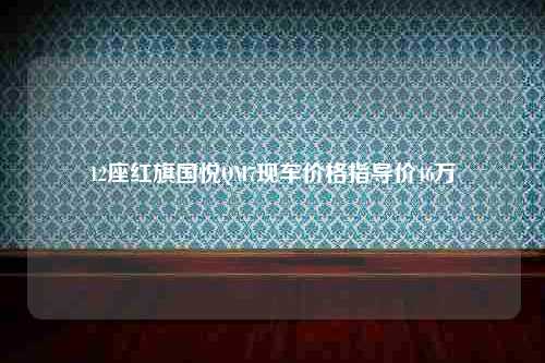 12座红旗国悦QM7现车价格指导价46万