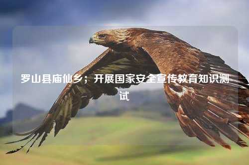 罗山县庙仙乡；开展国家安全宣传教育知识测试