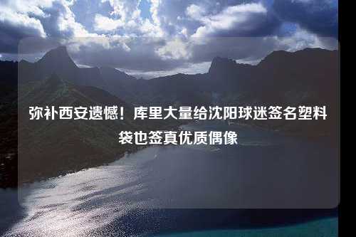 弥补西安遗憾！库里大量给沈阳球迷签名塑料袋也签真优质偶像