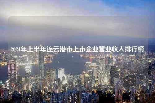 2024年上半年连云港市上市企业营业收入排行榜