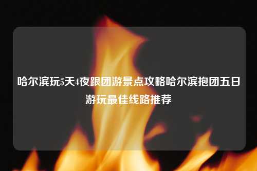 哈尔滨玩5天4夜跟团游景点攻略哈尔滨抱团五日游玩最佳线路推荐