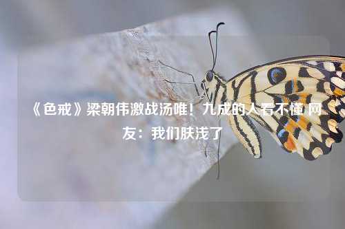 《色戒》梁朝伟激战汤唯！九成的人看不懂 网友：我们肤浅了