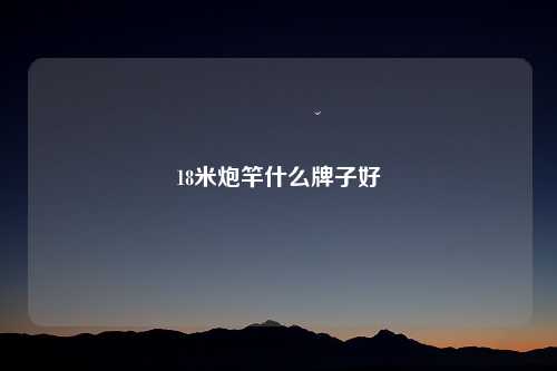 18米炮竿什么牌子好