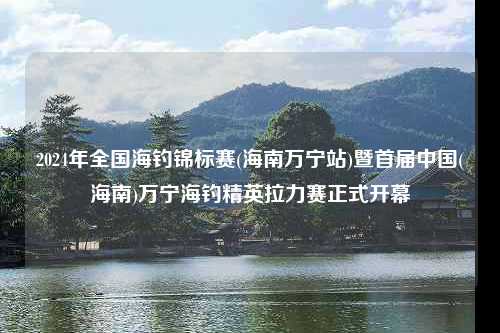 2024年全国海钓锦标赛(海南万宁站)暨首届中国(海南)万宁海钓精英拉力赛正式开幕